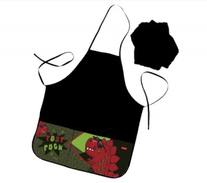 NFn_37091 Фартук MINI Hatber с двумя карманами 49х39см  -Дино-  в индив.упак.