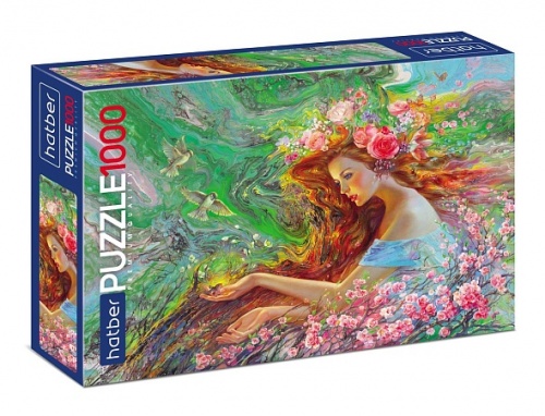 1000ПЗ2_31555 "Premium" ПАЗЛЫ 1000 элементов А2ф 680х480мм   Девушка Весна