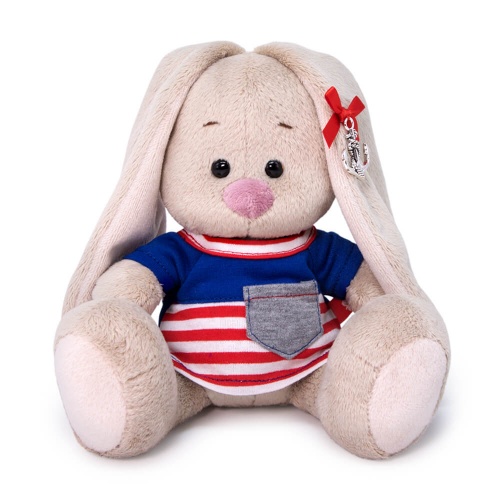 SidX-397  Игрушка мягконабивная Зайка Ми в морской футболке (малыш)