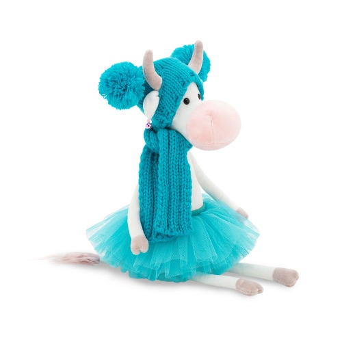 2115/25 Игрушка мягконабивная Коровка Карамелька 25 