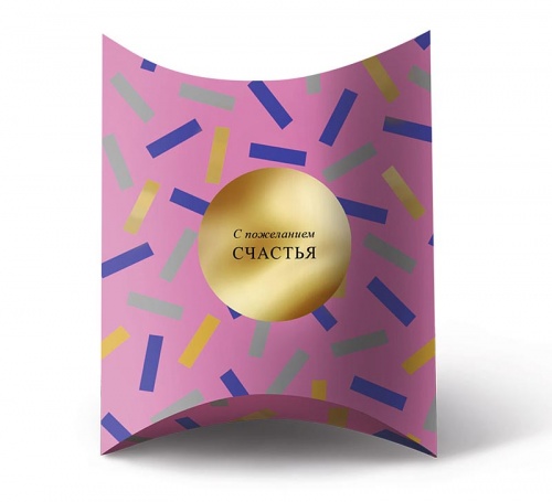 Коробка подарочная складная, 15х18х5.4 см, штрих-код 