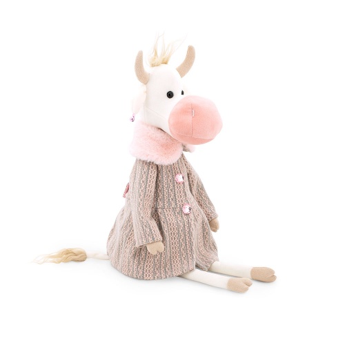 2114/30 Игрушка мягконабивная Коровка Жаклин 30 