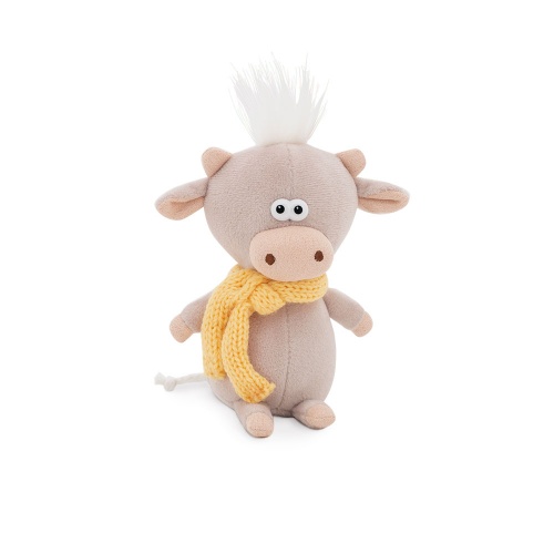 2120/12 Игрушка мягконабивная Бычок Гаврюша в шарфике 12 