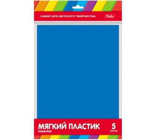 Пмц4_00009 Набор цветной Мягкий Пластик FOAM 5л А4ф 194х285мм Зеленый  в пакете с европодвесом