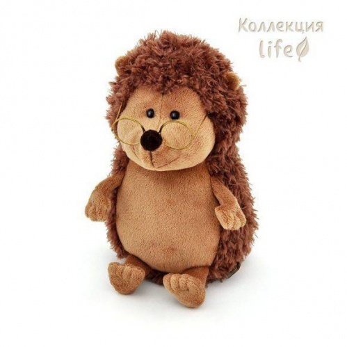 OS065/20F Игрушка мягконабивная *Life  Ёжик Колюнчик в очках 20