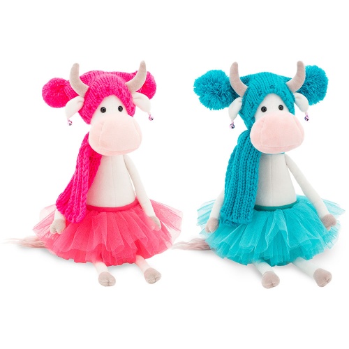 2115/25 Игрушка мягконабивная Коровка Карамелька 25 