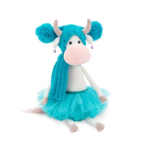 2115/25 Игрушка мягконабивная Коровка Карамелька 25 