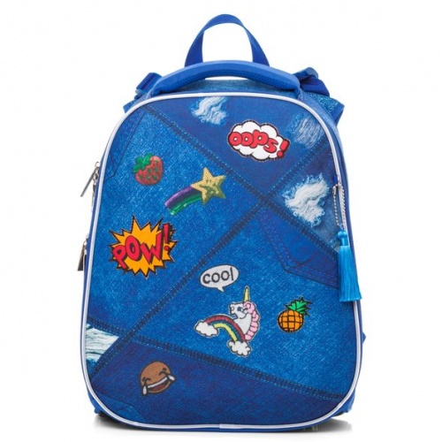 NRk_21012 Рюкзак Hatber ERGONOMIC -В тренде- 37X29X17 СМ EVA материал светоотраж. 2 отделения на мо