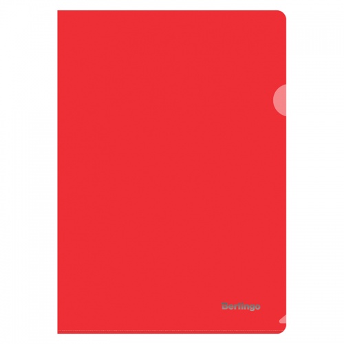 AGp_05103 Папка-уголок А5 красная плотная  (180 мкм)