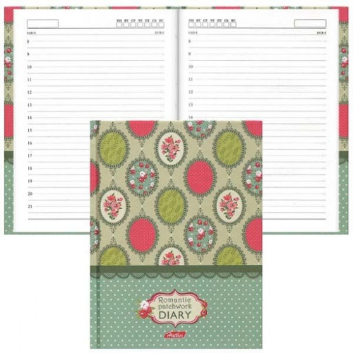 160Ед6_17159 Ежедневник 160л А6ф тв.переплет Hatber НЕДАТИРОВ-Романтичный узор-