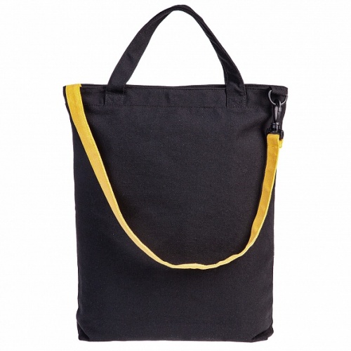 NSt_71012 Сумка шопер на молнии Hatber 42х35см хлопок 2 кармана  -Visual Arts- в индив.упак.