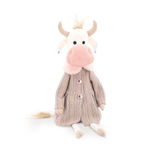 2114/30 Игрушка мягконабивная Коровка Жаклин 30 