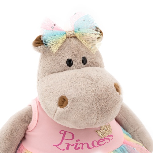 MC1997-70/20 Игрушка мягконабивная Бегемотик Принцесса: в розовом 20 