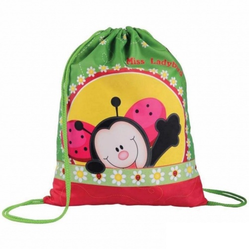 NMn_11657 Мешок для сменной обуви Hatber 1 отделение-Божья коровка-