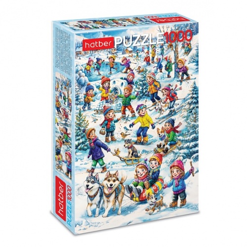 1000ПЗ2_35225 ПАЗЛЫ 1000 элементов А2ф 680х480мм  -Зимние радости-