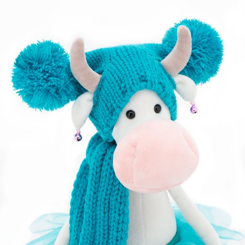 2115/25 Игрушка мягконабивная Коровка Карамелька 25 