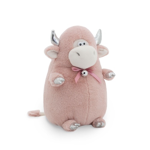 2101/25 Игрушка мягконабивная Бычок Персик 25