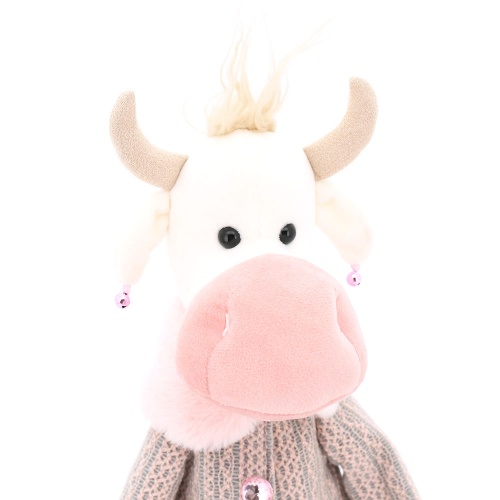 2114/30 Игрушка мягконабивная Коровка Жаклин 30 