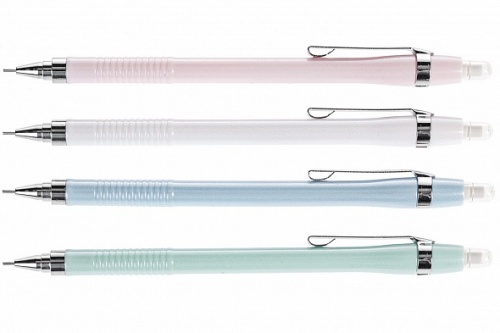 MP_060844 Карандаш механический Hatber 0,5мм с ластиком Mildtone 12шт. в картонной коробке -Ассорти- 