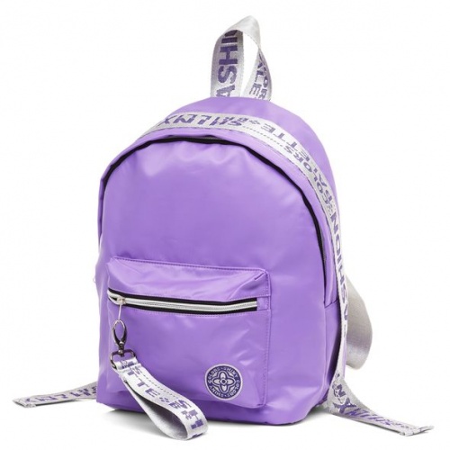 NRk_44134 Рюкзак Hatber FASHION -Фиолетовый с серебром- 33х25х16см полиэстер 1 отделение 1 карман