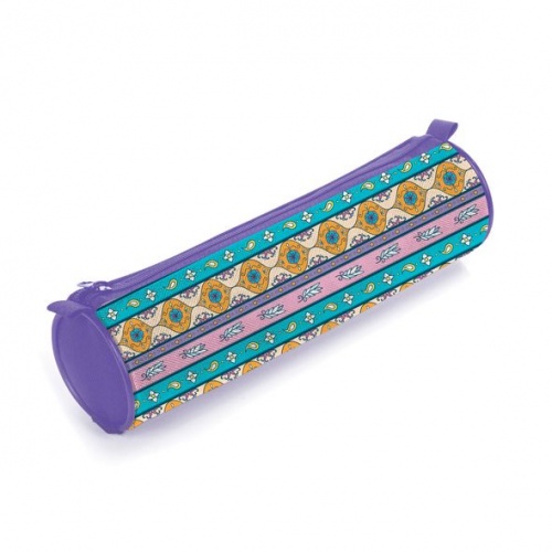 Npt_39117 Пенал-Тубус Hatber малый на молнии-Тонкие узоры-