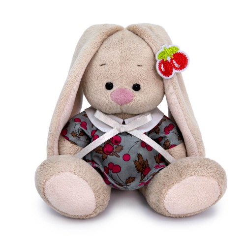 SidX-528  Игрушка мягконабивная Зайка Ми в платье с вишней (малыш)